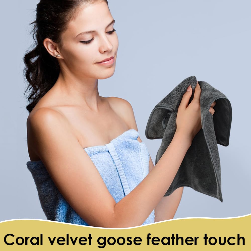 VIVOTE 2pcs Microfibre Hand Towels for Kitchen Multipurpose Hand Towel Set