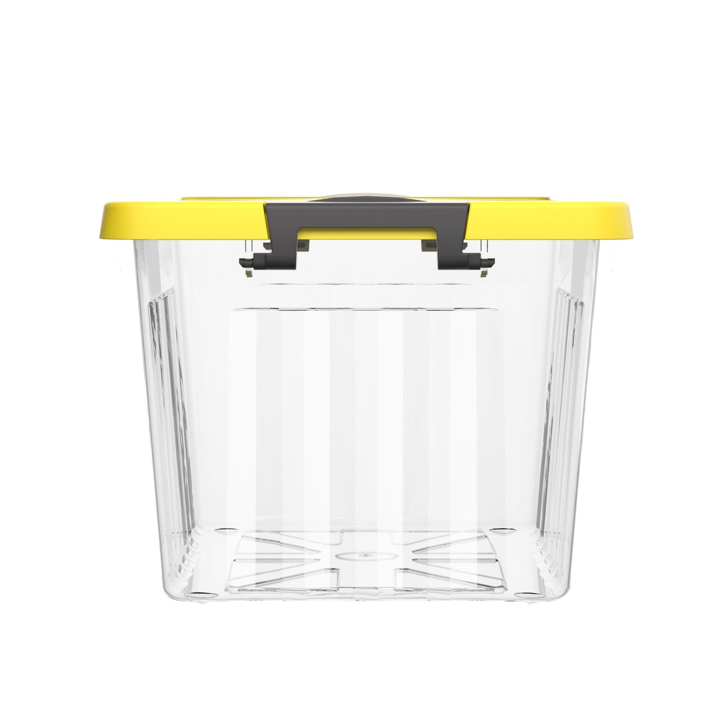 Cetomo 15L*3 Storage Boxes with Lids, Plastic Storage Box with Secure Side Latches, PP Nestable and Stackable Clear Organizer for Home, Office