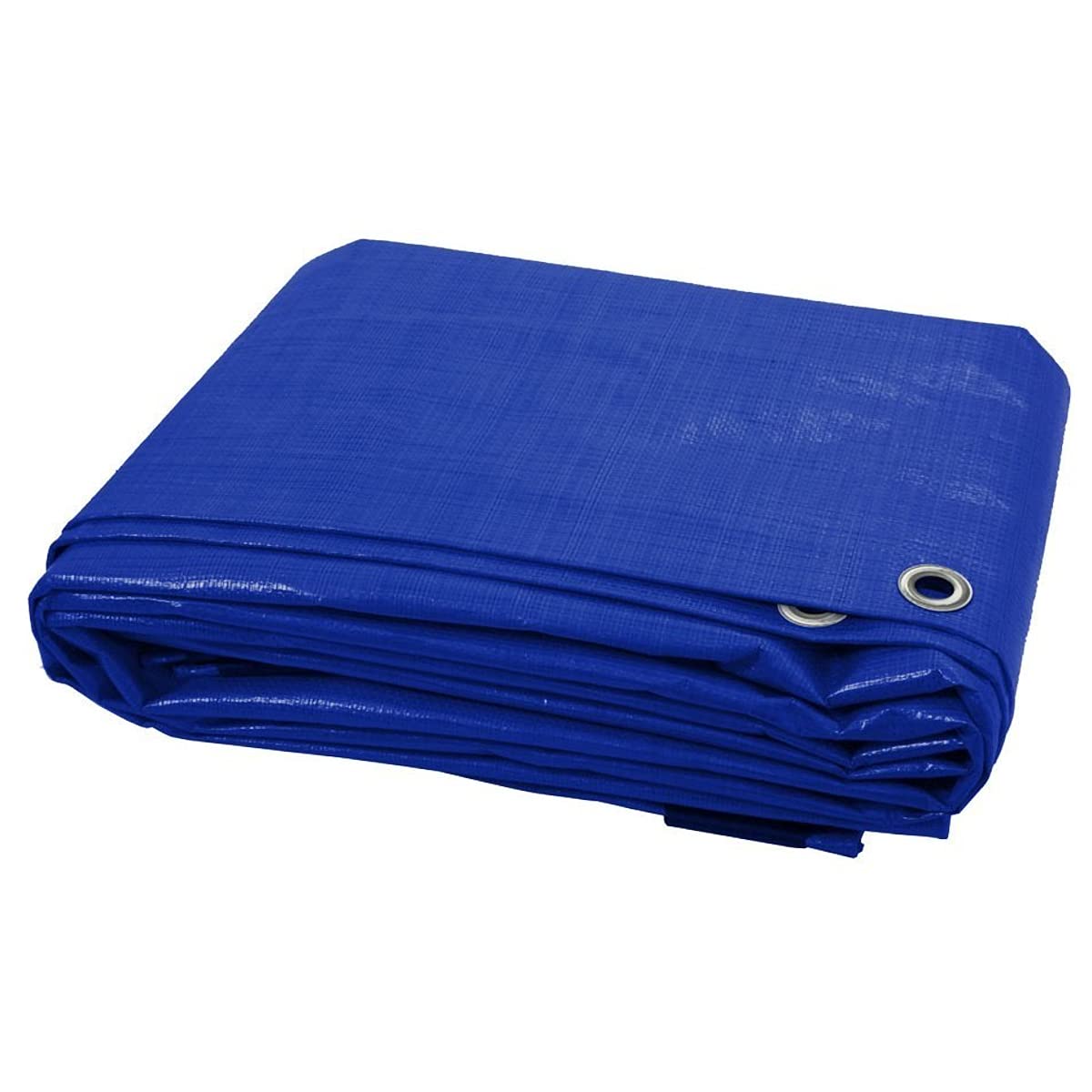 5 x 5 m Blue Tarpaulin Waterproof Tarp Sheet Cover, Groundsheet - Waterproof, Weatherproof, Frost-Resistant, UV Protection, Universal, Multipurpose,