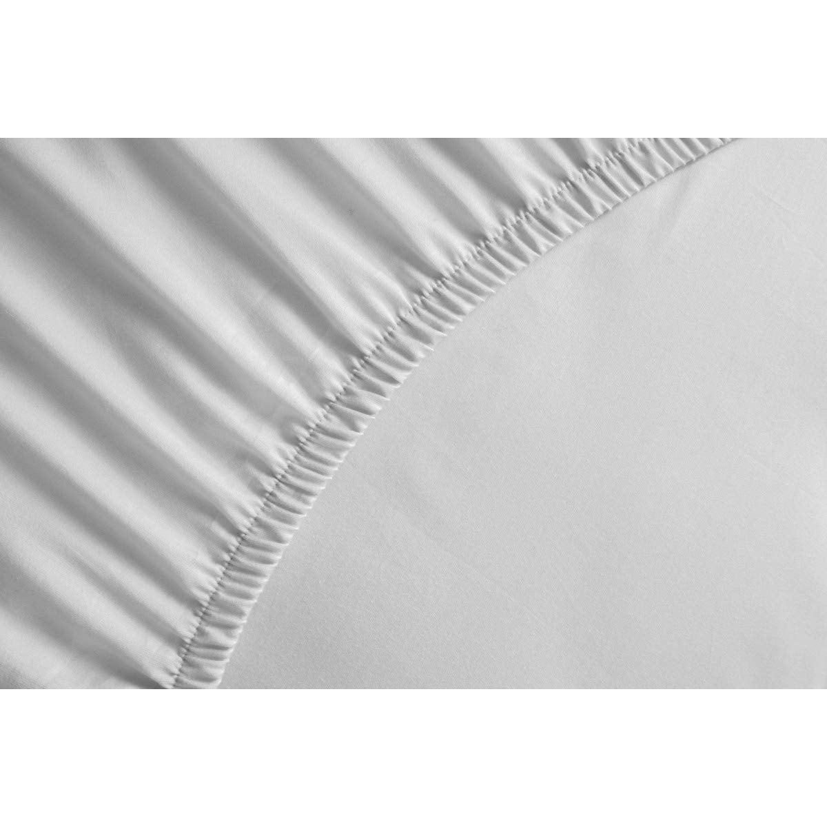 ROUPILLON Home Passion 100% Cotton Fleece Mattress Protector, 160 x 200 + 25 cm, Size: