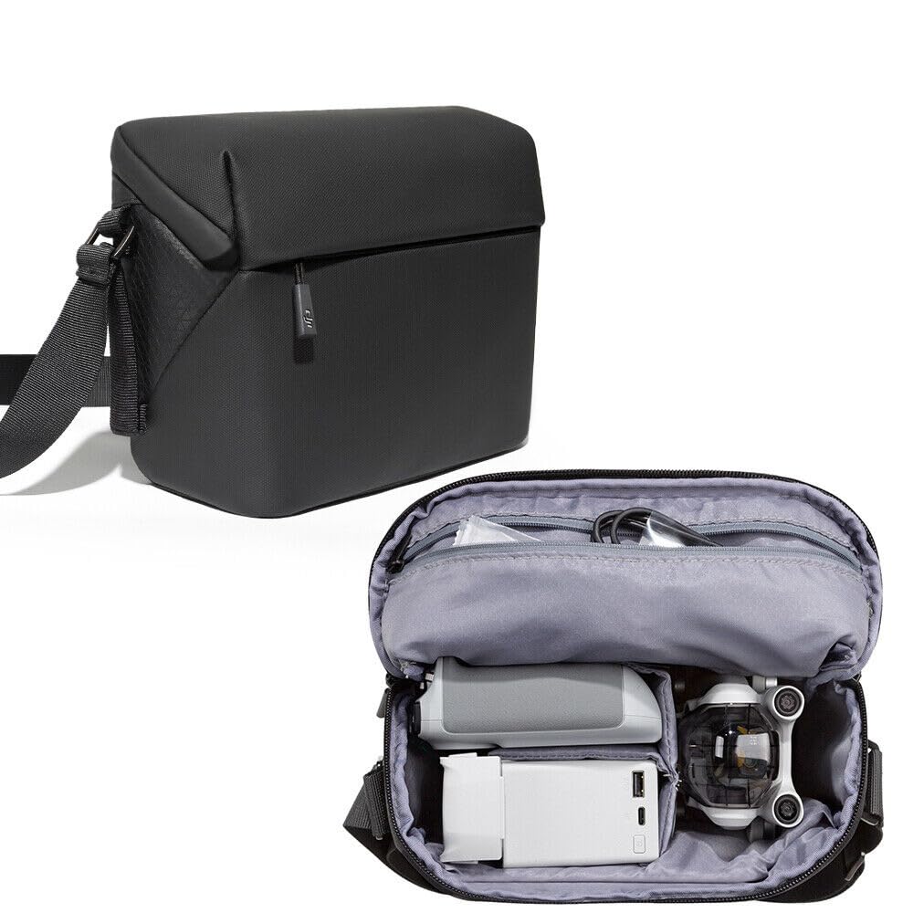 XBERSTAR Original Portable Case Storage Shoulder Bag for DJI Mini 3/Pro/Air 2S/2 Accessories (Black)