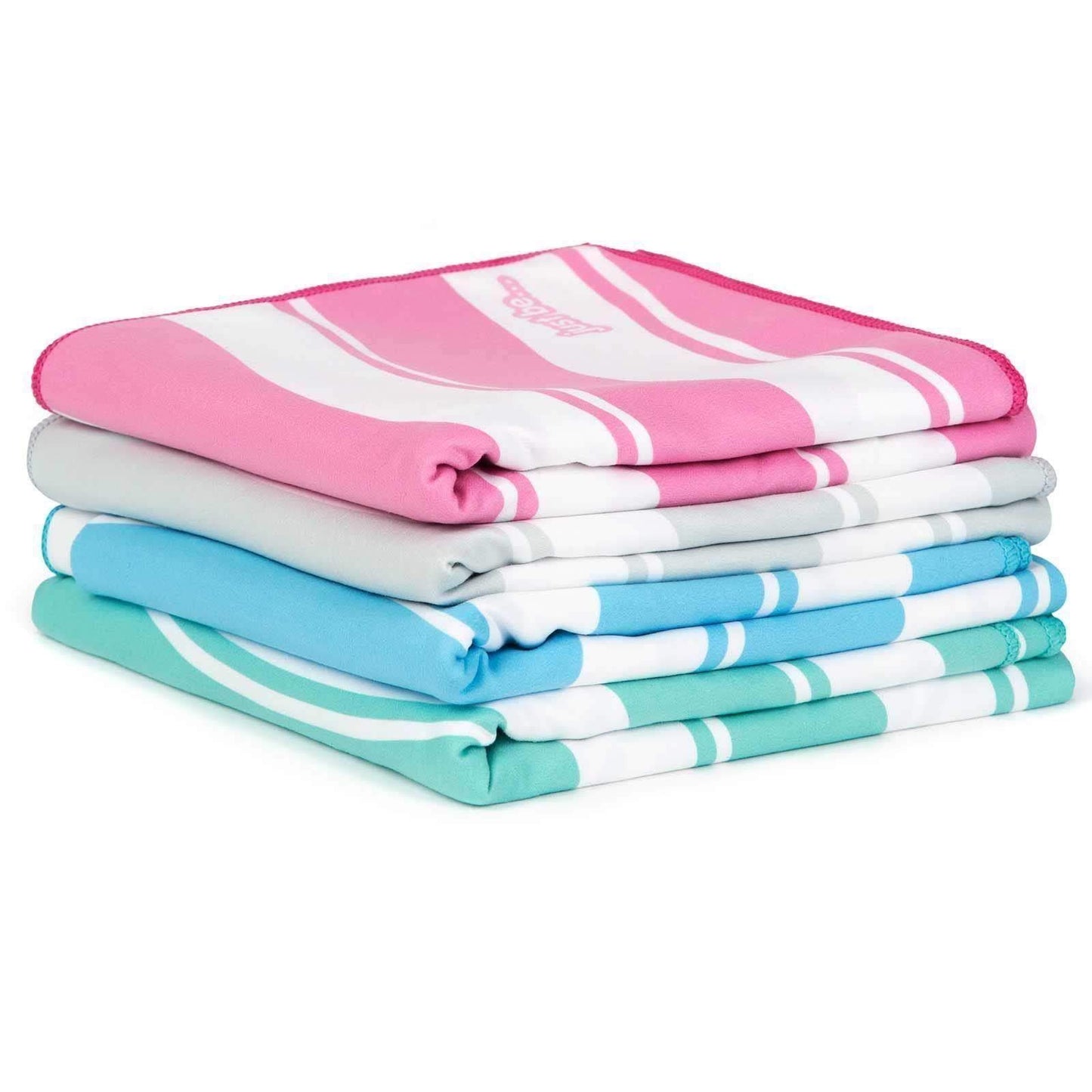 just be... Microfibre Beach Towel Gym Towel - Lightweight Compact Swimming Quick Dry Towel Anti-Sand - Beach Towels for Adults and Kids