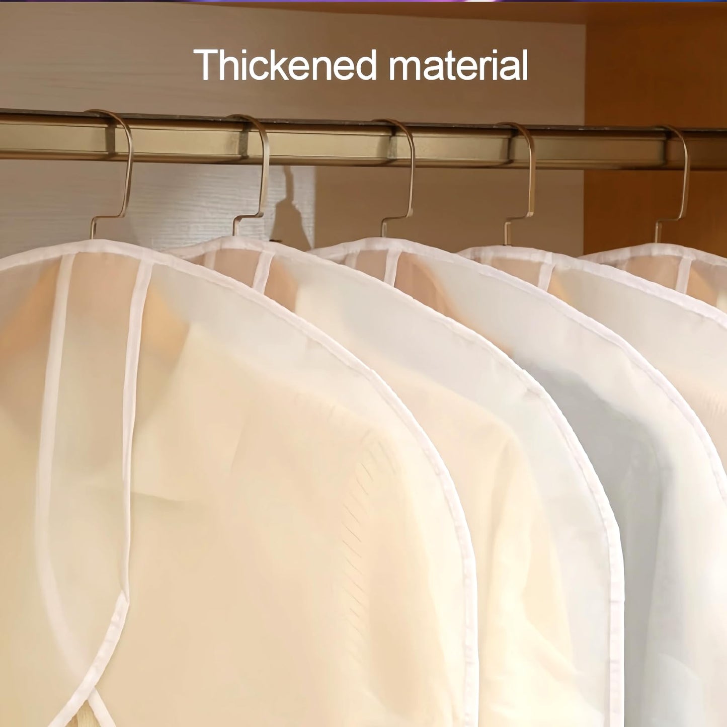 Hedayu Suit Cover Hanging Clothes, Plastic Clothes Covers Protector, 4Pcs