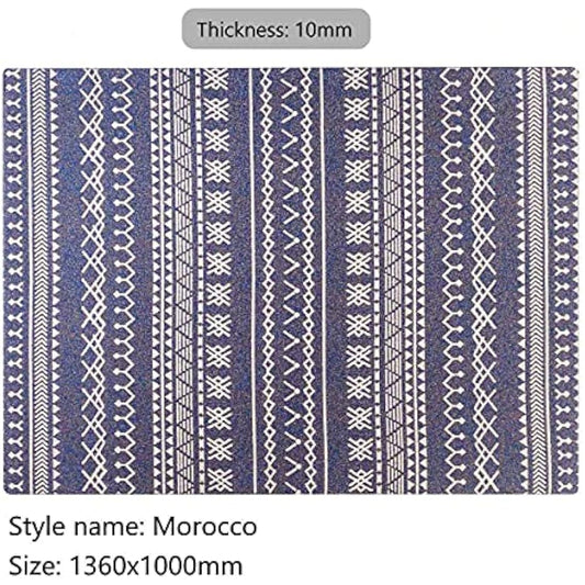 Luxury Office Chair Mat for Carpeted Floor, Desk Chair Mat hardwood floors, 136x100cm Chair Mat Protector Carpet for Home Office, protects wooden floors, anti-skidding, Morocco