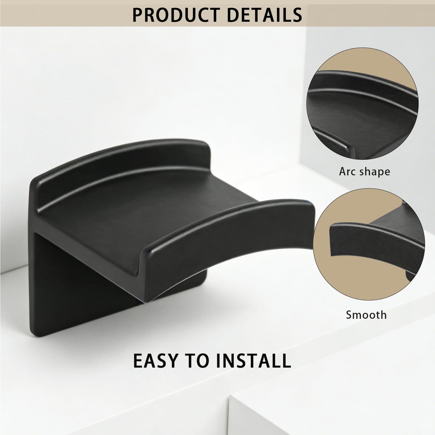 10Pcs Hat Rack,Adhesive Hat Organiser Hooks for Wall Mounted Cap Storage