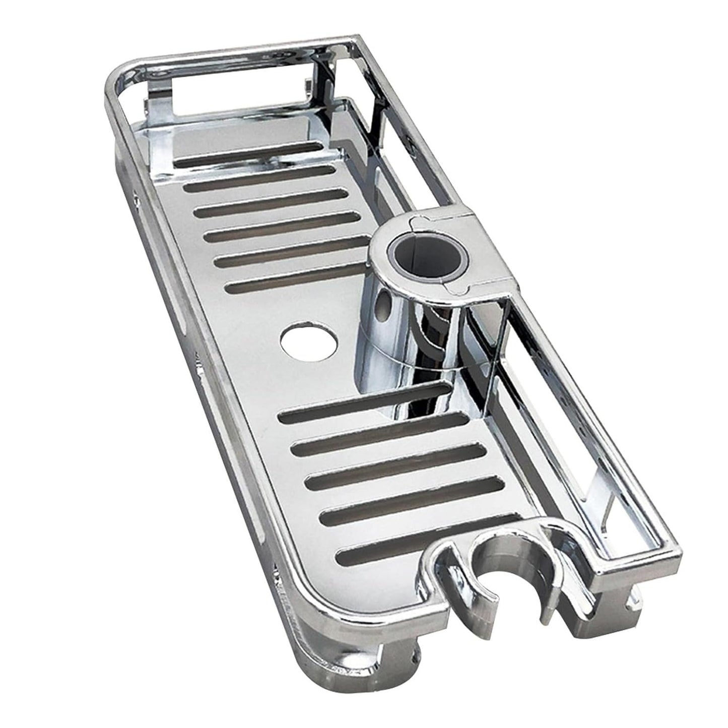Ragyzity Bathroom Shower Shelf, No Drilling Hanging Shower Shelves Brackets Bathroom Organiser for Accessories, Shampoo Holder Adjustable Stand