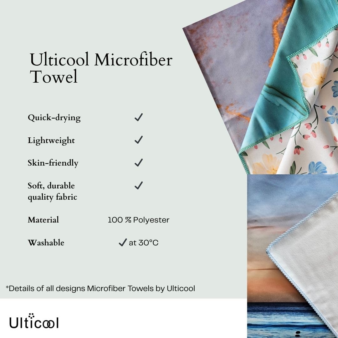 Ulticool - Towel Disco Ball Lamp Light - Child Girl Boy - Quick Drying Bath Towel Microfiber - 140 x 70 cm - for Travel Fitness Gym Sport Spa Yoga