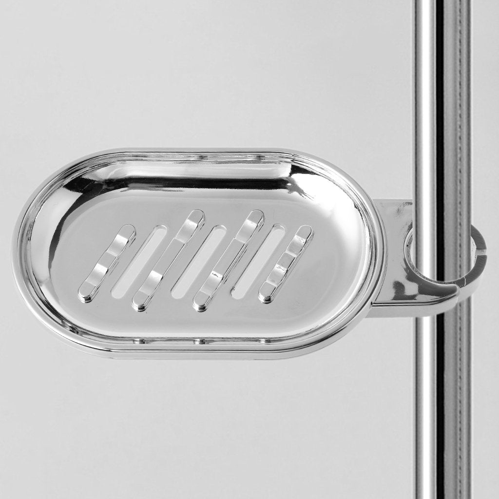 SimpleLife Soap Dish, 22mm Plastic Shower Rail Soap Holder, Soap Pallet for Bathroom