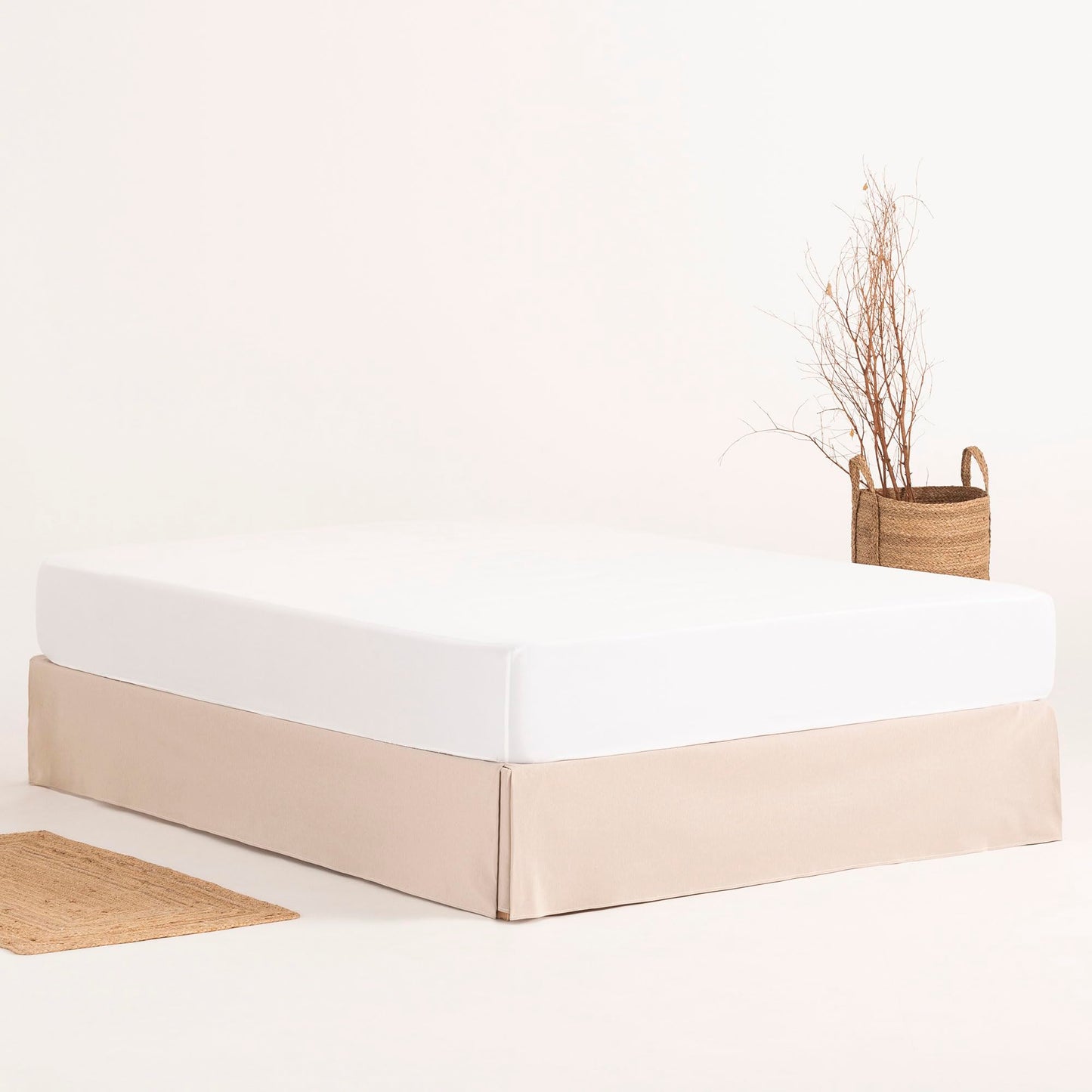 Sofa Cover 200 x 190/200 cm Bed Frame Cover 200 cm – Brown