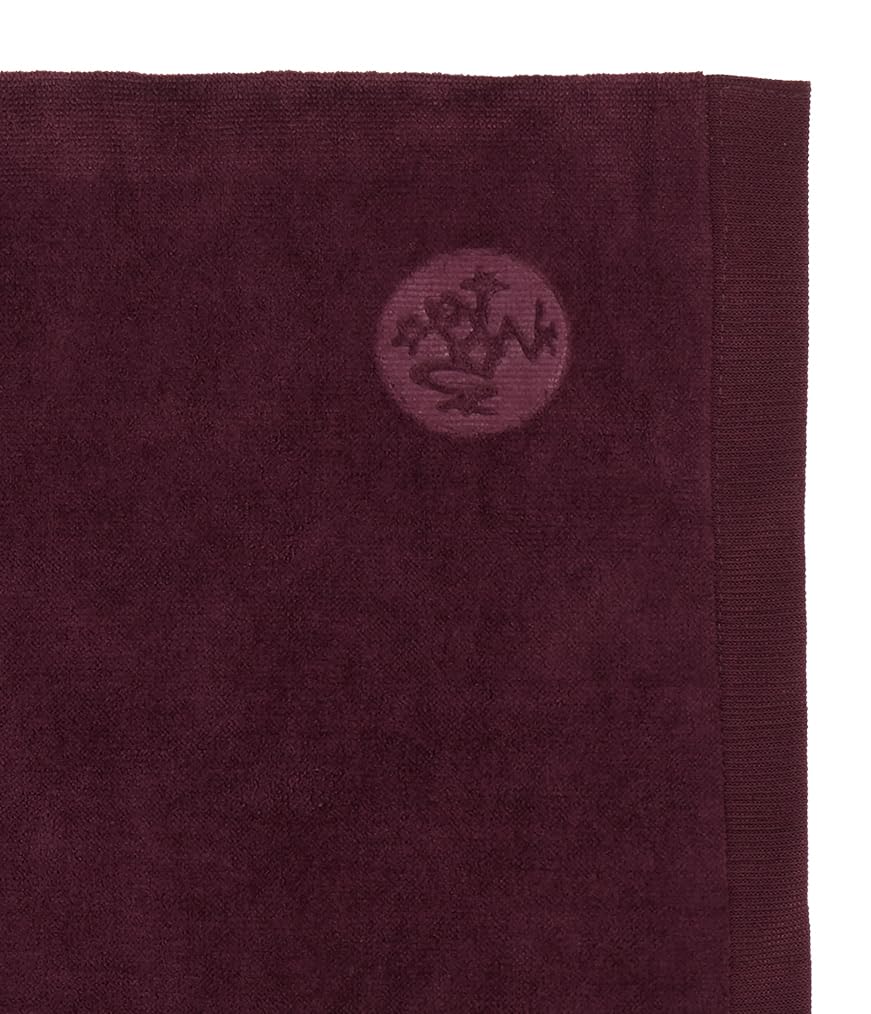 Manduka eQua Hot Hand Towel - 16" Double-Knit Microfiber Rapid Sweat Absorption Multipurpose Workout Towel 16 x 26.5 Inches
