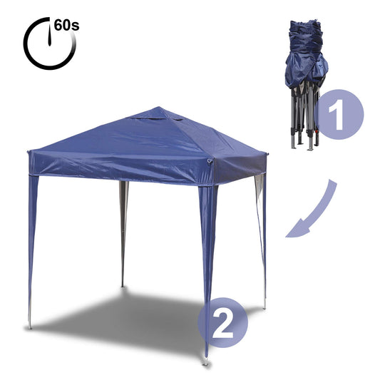 SANHENG Pop Up Gazebo, Pop Up Tent Heavy Duty, Fully Waterproof, All Weather Gazebo ideal for Outdoor Party Camping (3x3m no sides,Blue)