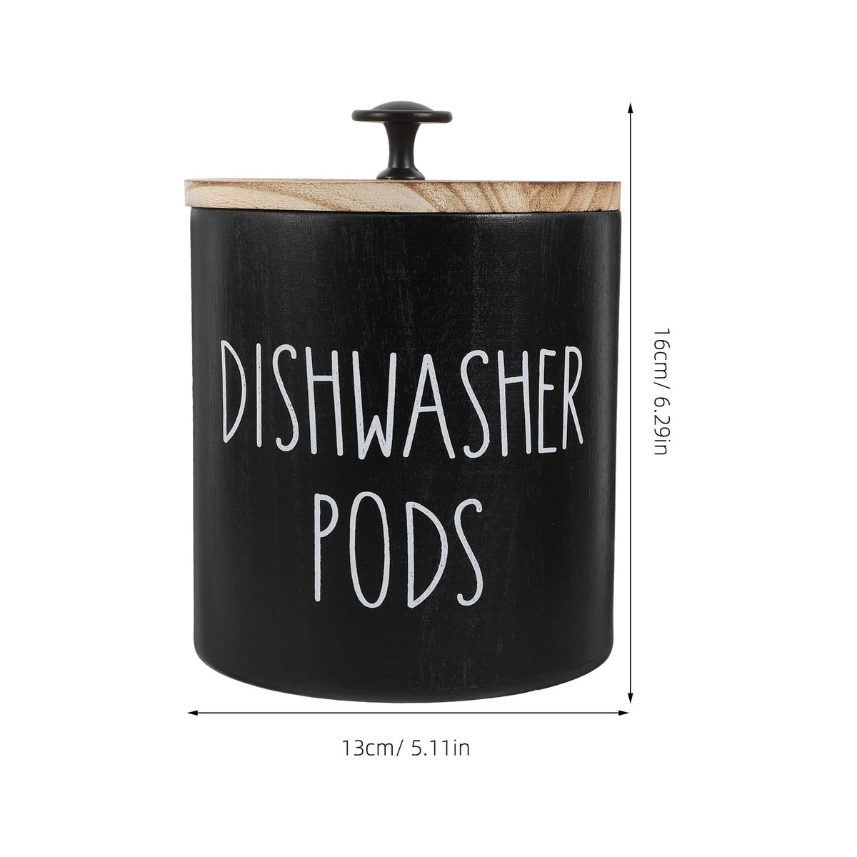 Zerodeko Round Dishwasher Pod Holder with Lid Laundry Storage Container Lidded Storage Box for Dishwasher Tablets Laundry and Small Beads Kitchen