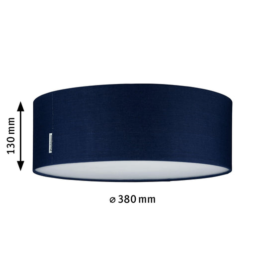 Paulmann 70951 Ceiling luminaire Mari max. 2x20 watt Ceiling lamp Blue Living Room lamp Fabric Hallway lamp E27