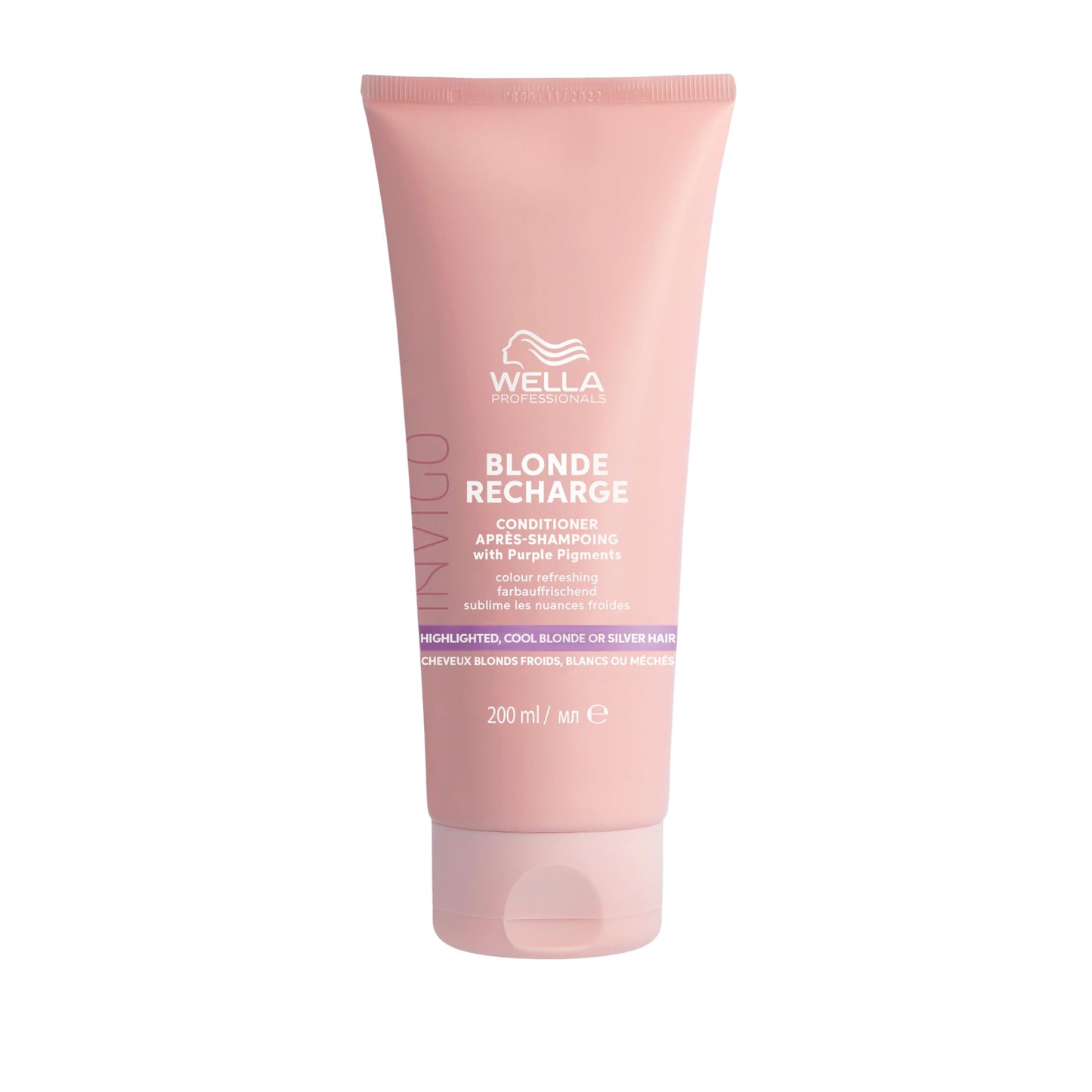 Wella Professionals Invigo Blonde Recharge Conditioner - Refresh & Maintain Cool Blonde Hair Colour & Hair Toner for Brassy Hair - With Vitamin E