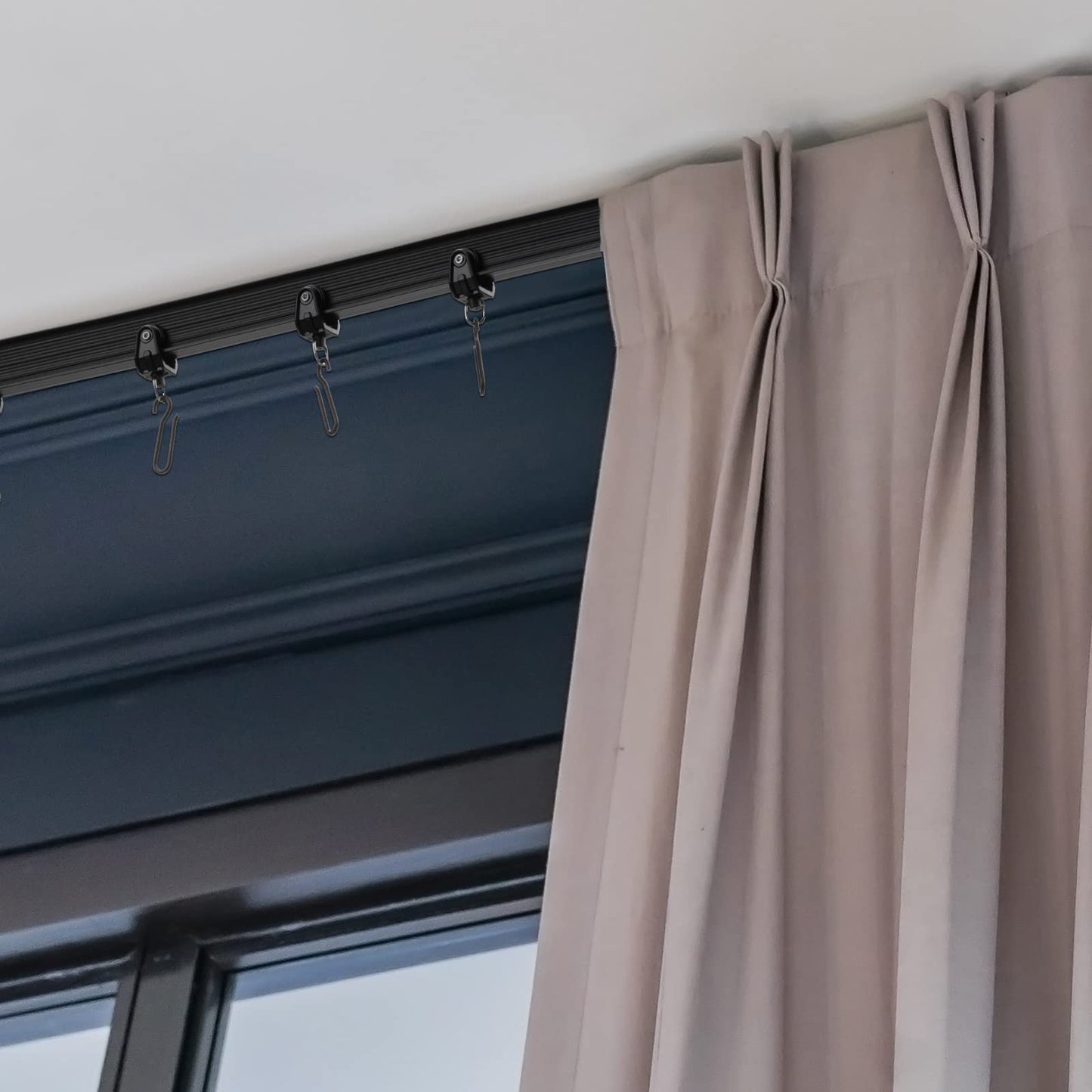 Flexible Bendable Ceiling Curved Curtain Track Mount Windows Shower Curved Track for Curtain Rail with Track Curtain System RV Curtain Track Bed