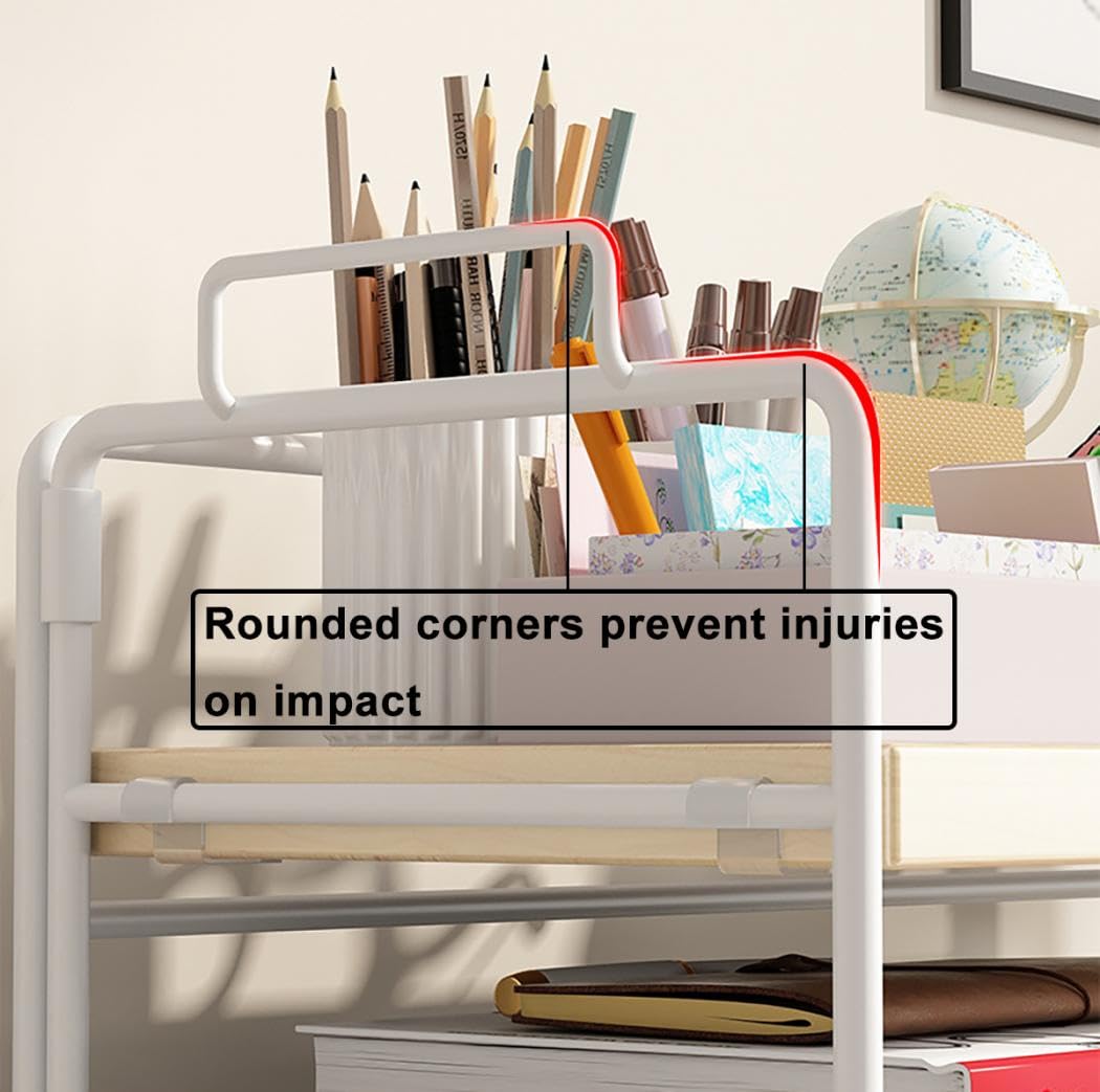 Gelory Desk Shelf Organiser Desktop Bookcase Storage for Home Office