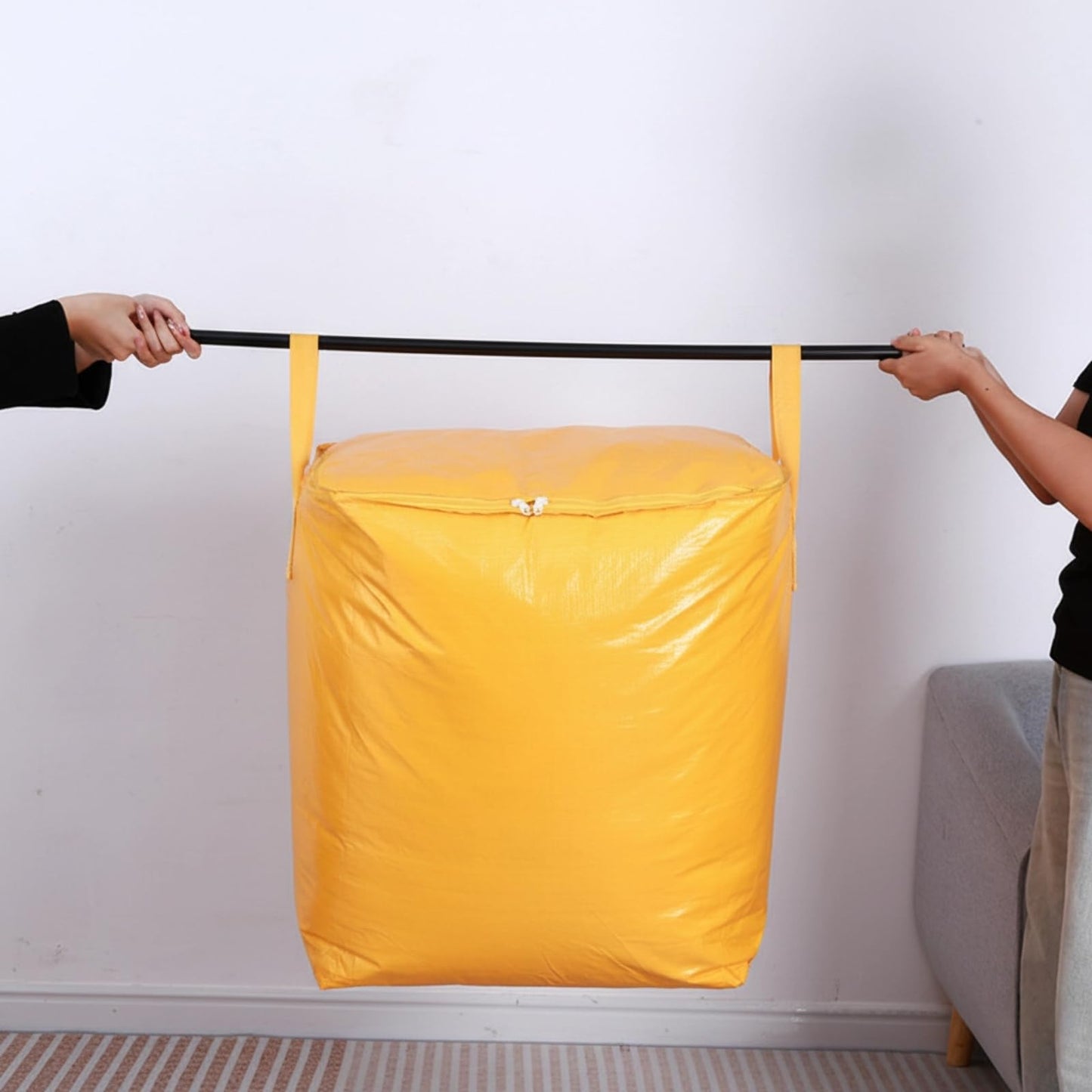 3-Pack 240l Large Moving Bags – Heavy Duty Waterproof Removal Bag with Double Zip Pulls,Ideal for Moving, College Dorms, Loft Storage