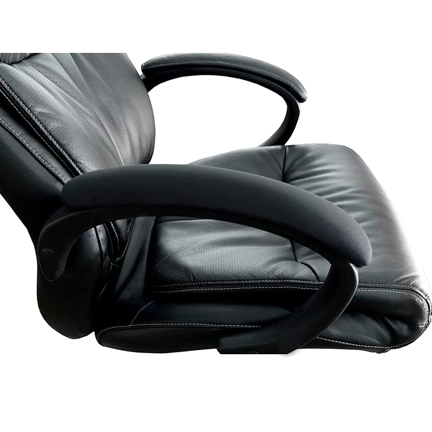 FYTXSZ Office Computer Chair Arm Covers - Stretchy Polyester Arm Cover Protector, Thickened Washable Arm Chair Covers Slipcovers - Black Pack of 2