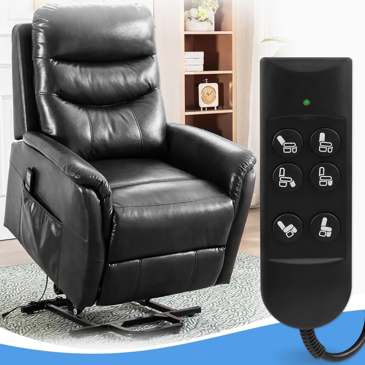 VOANZO Electric Recliner Recliner Handheld Controller Home Electric Reclining Chair Remote Control Manual Control 6 Button Remote Control With 5pin