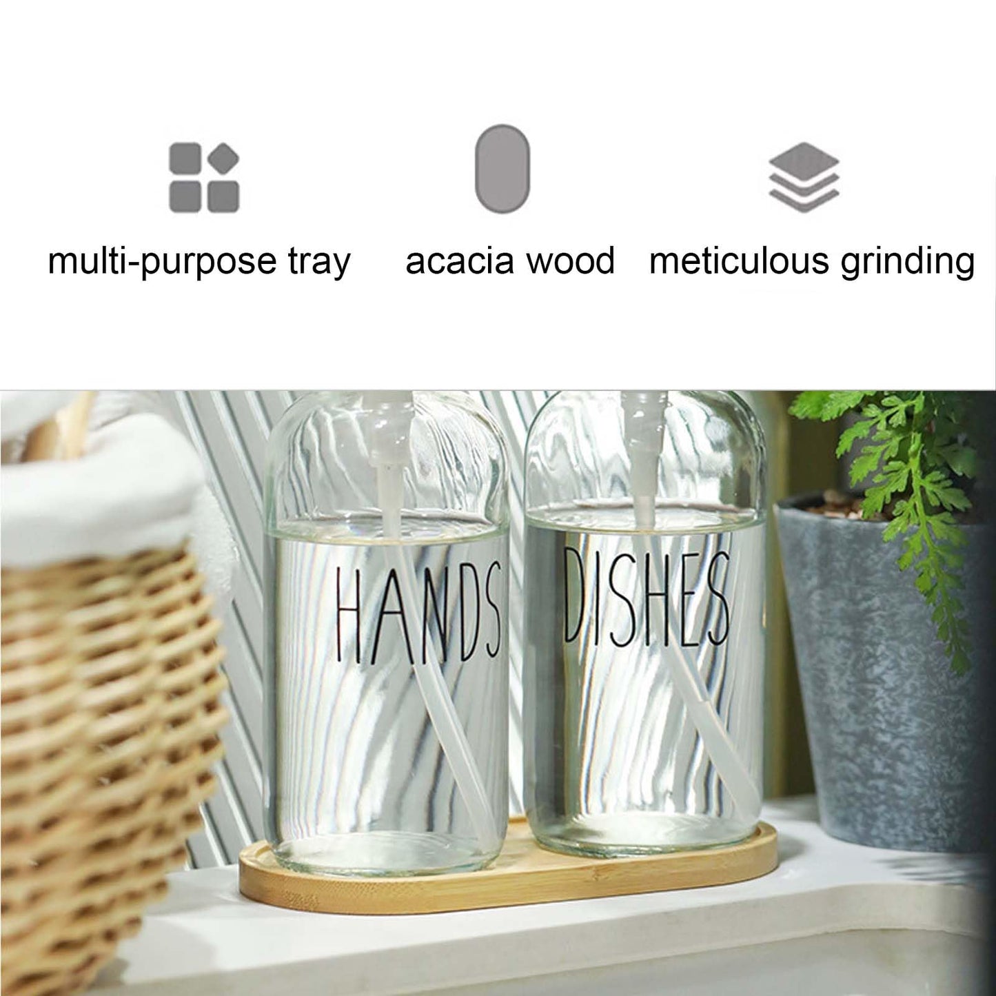 Bamboo Soap Dishes Dispensers - ShiningUU Bamboo Oval Soap Tray | Bathroom & Kitchen Soap Holder, Soap Dispenser Tray for Bath Accessories, Jewelry