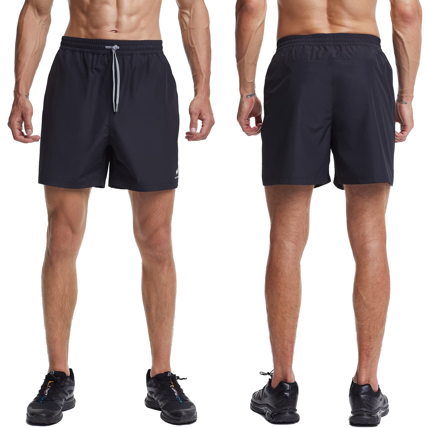 HOTSUIT Mens Sauna Shorts Sweat Sauna Pants Gym Exercise Sweat Sauna Suit Workout Shorts, Black 5XL