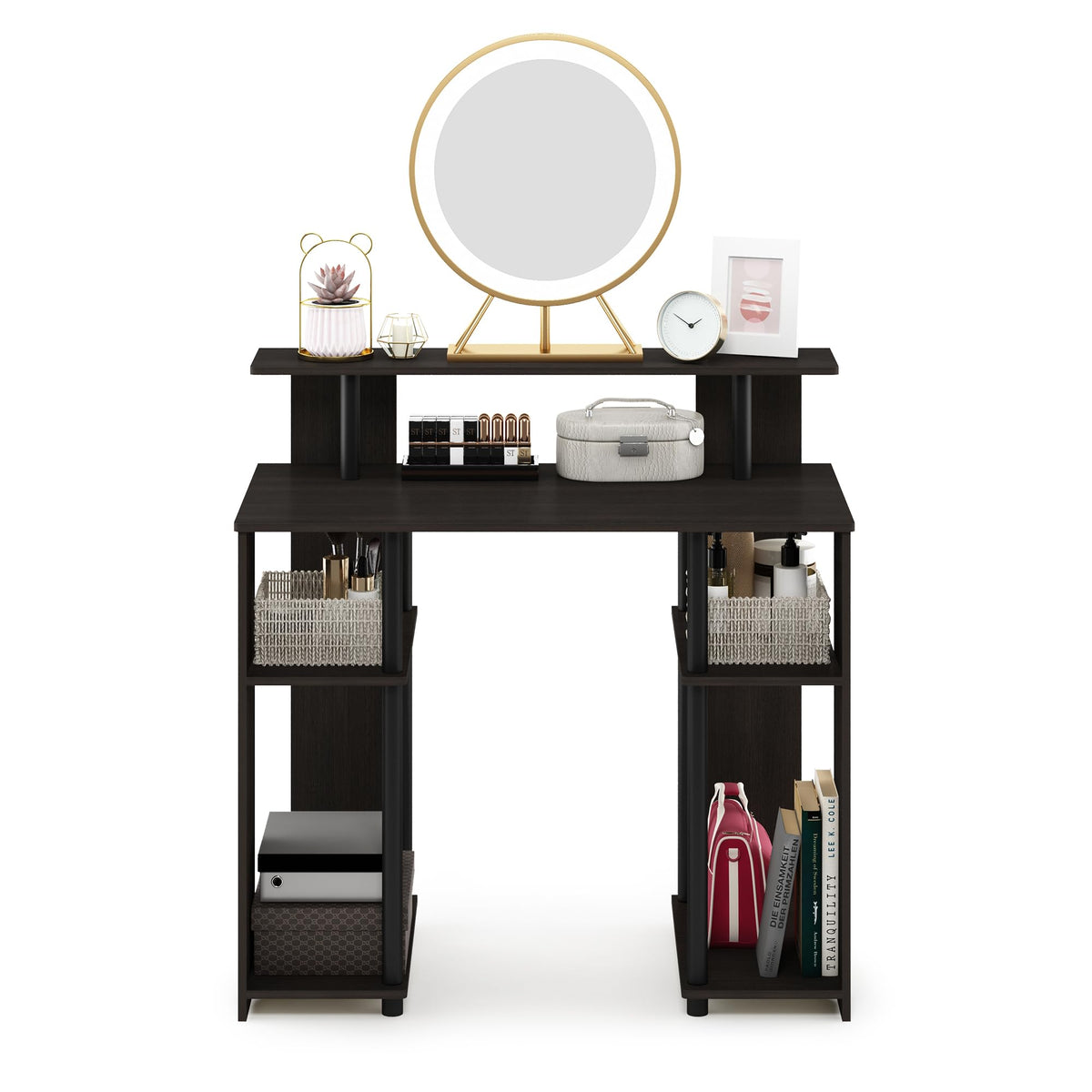 Furinno JAYA Simple Design Computer Desk, Writing Desk, Study Desk, Walnut