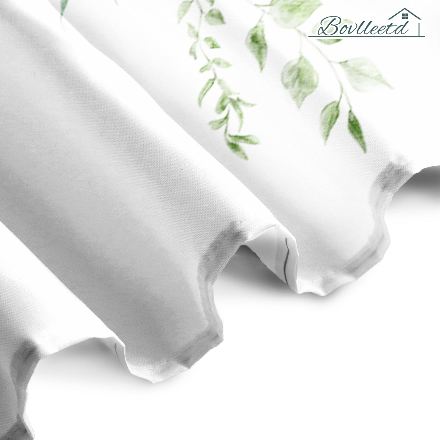 Bovlleetd Plant Floral Shower Curtain 122x183cm Waterproof Green Plant Bathroom Decoration Leaves Curtain Washable Bathroom Curtain Quick-Drying