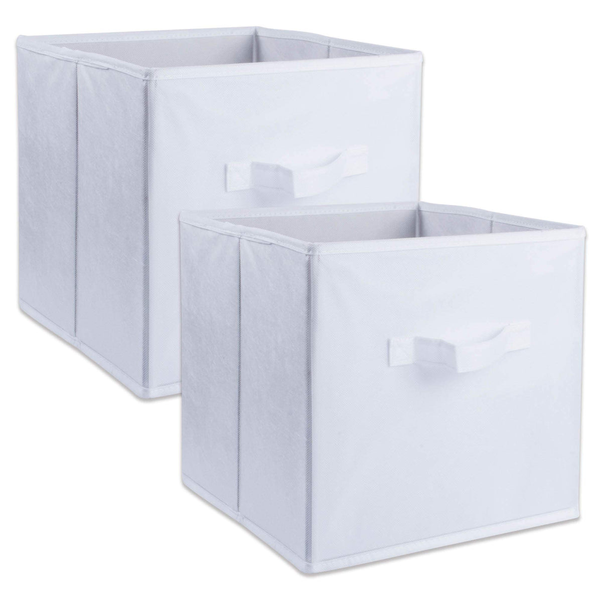 DII Collapsible Organizer Cube, Polypropylene PP, White, Small Set, 11x11x11