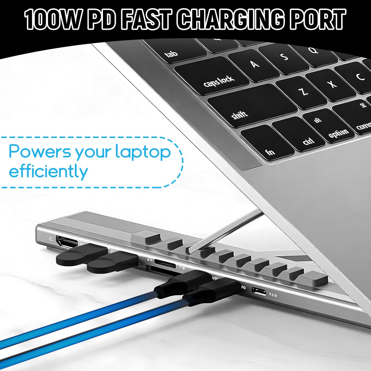 CISSIYOG Laptop Stand,Folding Tablet Stand,7in1 Docking Station