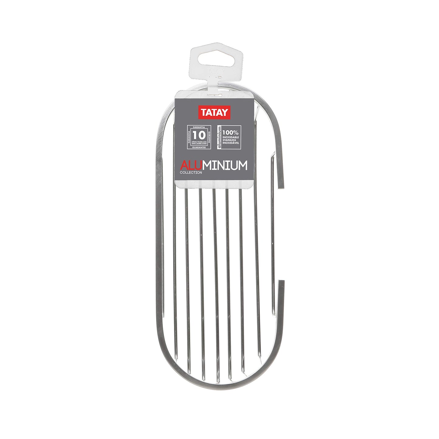 TATAY - Oval wall mounted shower basket. Rust proof aluminium.