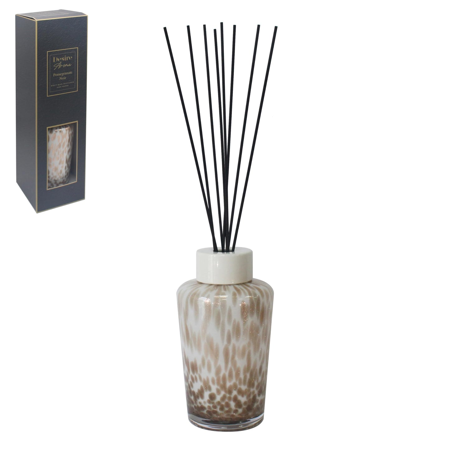 Lesser & Pavey Desire Aroma 2000ml Pomegranate Noir Diffusers For Home Fragrance & Air Freshener | Aromatherapy Reed Diffuser For Stress Relief