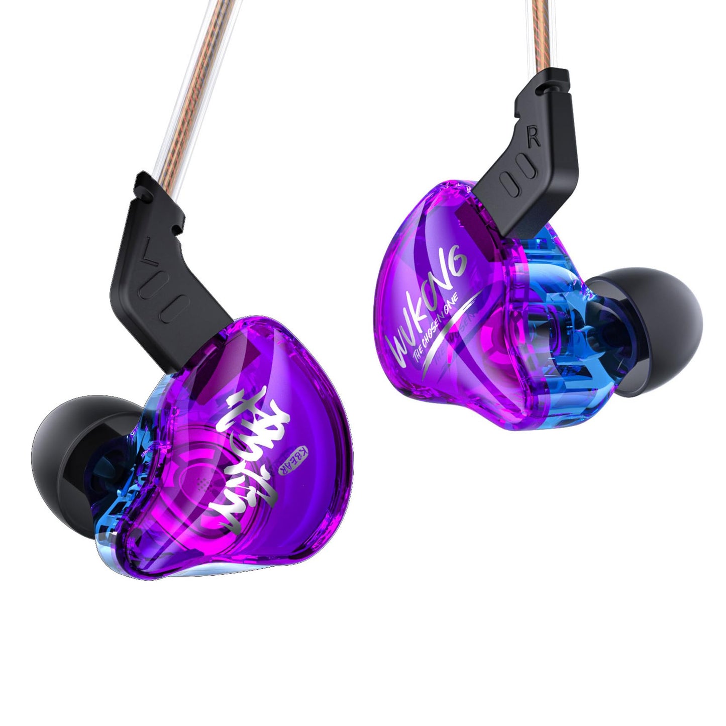 Yinyoo KBEAR MONKIE K01 Gaming Earbuds,Noise Cancelling In Ear Headphones with 3.5mm Plug, Surround Hifi Sound in Ear Monitor Wired Gaming Earphones