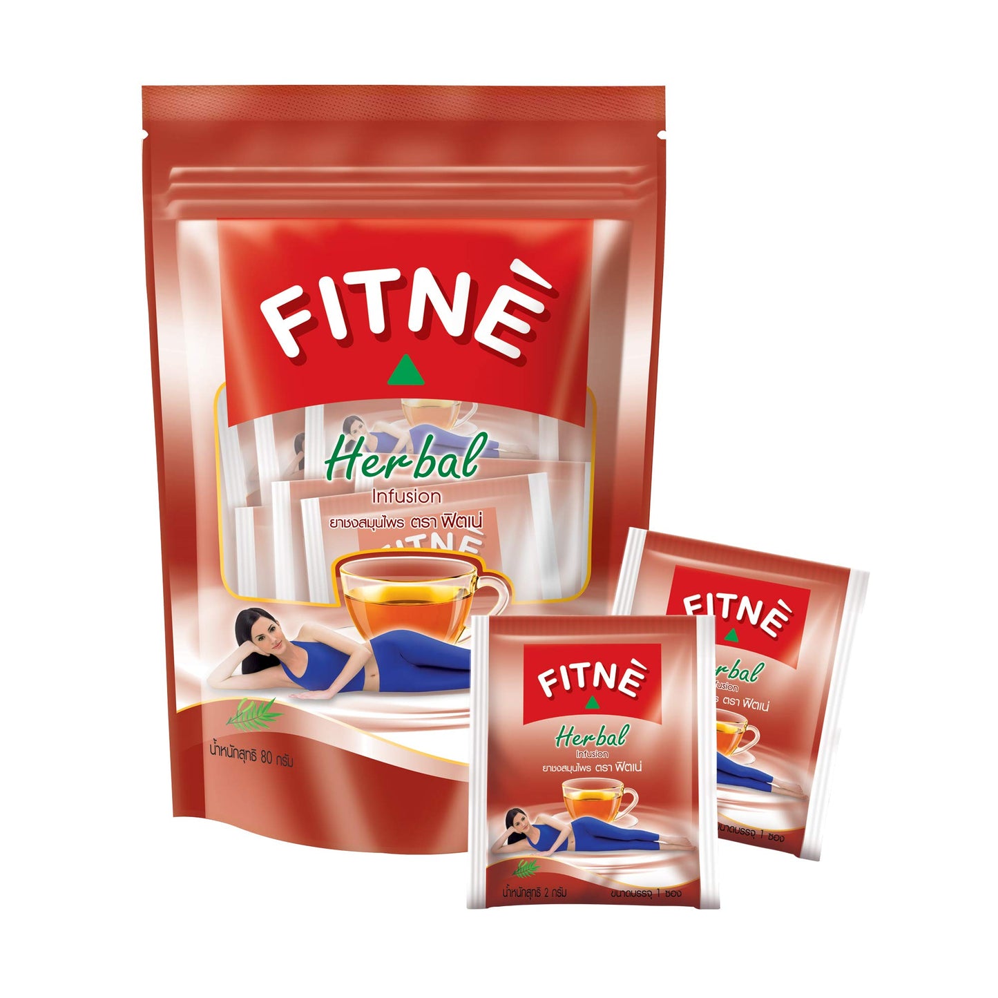 FITNE Original Herbal Tea Senna Infusion Healthy Wellness Beverage Natural Gentle Detox Cleanse No Calories Caffeine Free, 40 Tea Bags