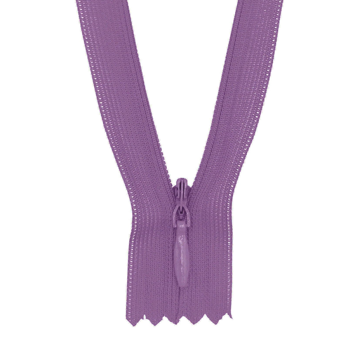 MARARDI Pack 10 Invisible Zippers Amethyst Nylon 35 cm Sewing Clothing Bags Ribbon Cotton Leather Plastic for Sewing Machine Zip with Metal