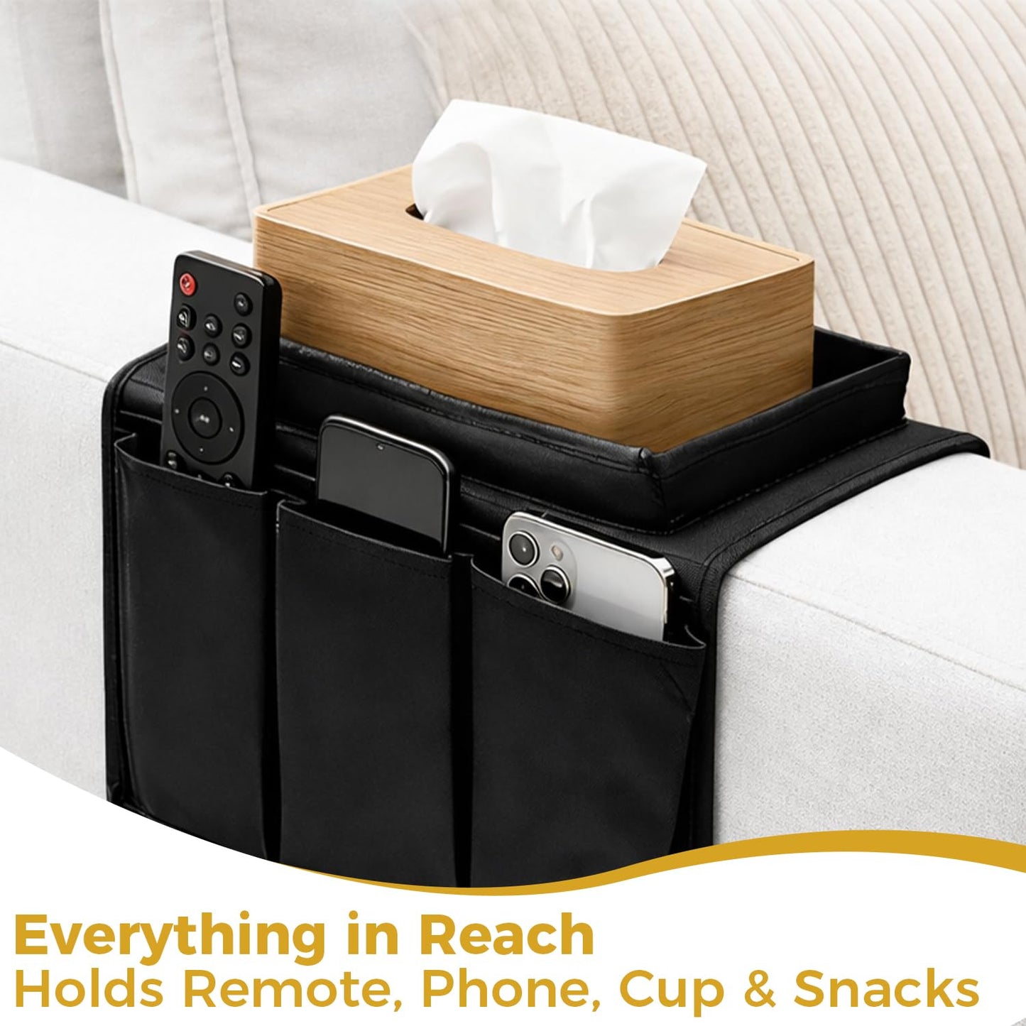 Kdkoeo Sofa Arm Tray, Armchair Tray With rag