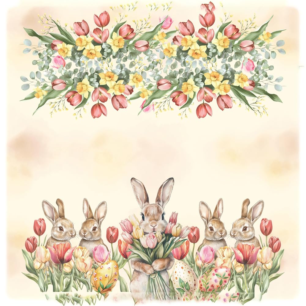 PETTI Artigiani Italiani - Easter Table Runner, Table Runner in Digital Print, 100% Made in Italy | Elegance for the Easter Table