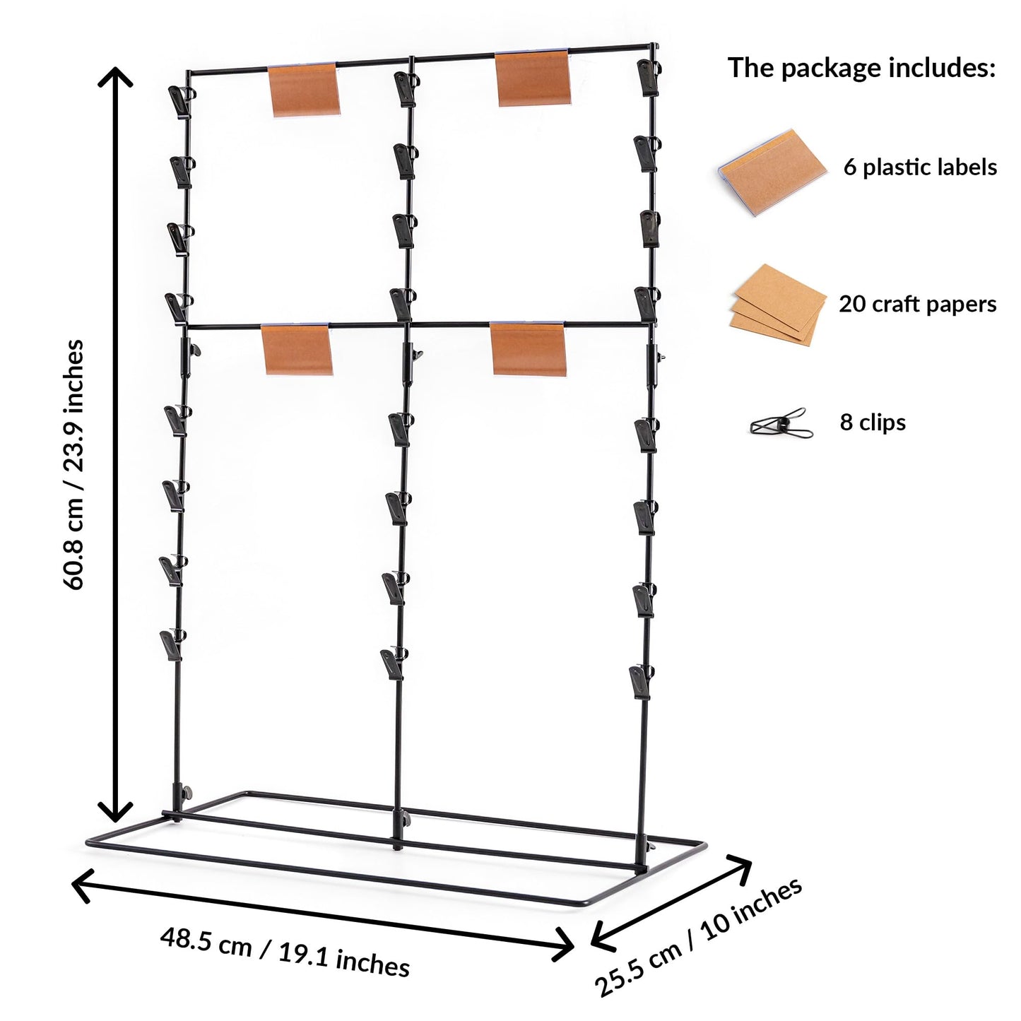 ODOXIA Chip Rack Display Stand | Candy Display for Countertop | Snack Holder for Chips and Snacks | Organize Your Space