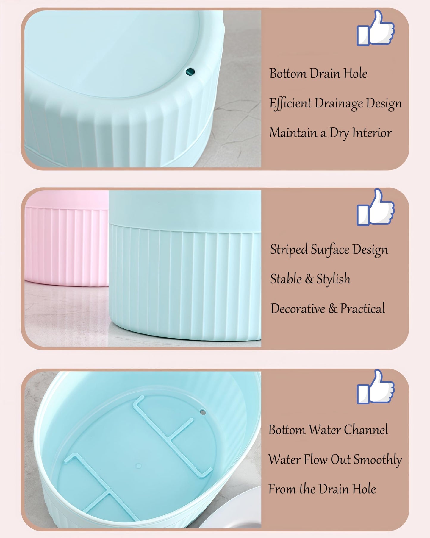 Toothbrush Holder for Bathroom Countertop, Multi-Slot Toothbrush Caddy with Drainage, Detachable Design, Non-Slip Base, Toothpaste Organizer(1, Blue)