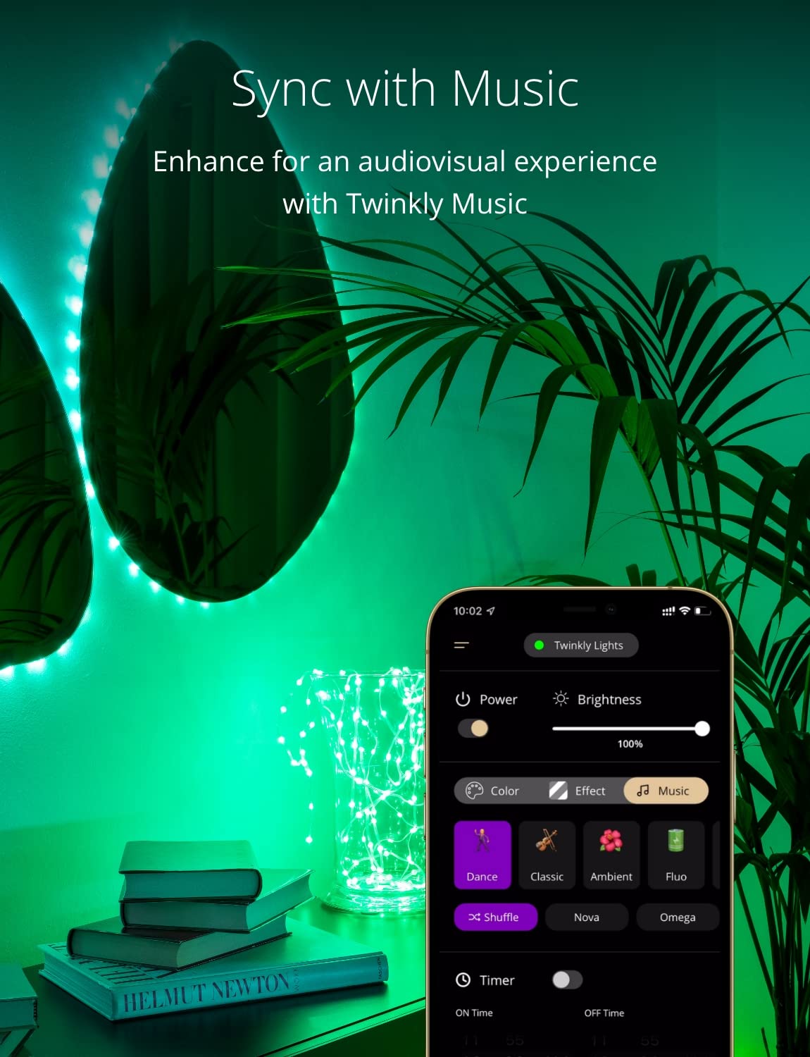 Twinkly Dots 10m, Flexible RGB LED Strip, in- and Outdoor, Compatible with Alexa and Google Home, IP44, 16 M+ Colors, App Control, Transparent Wire,
