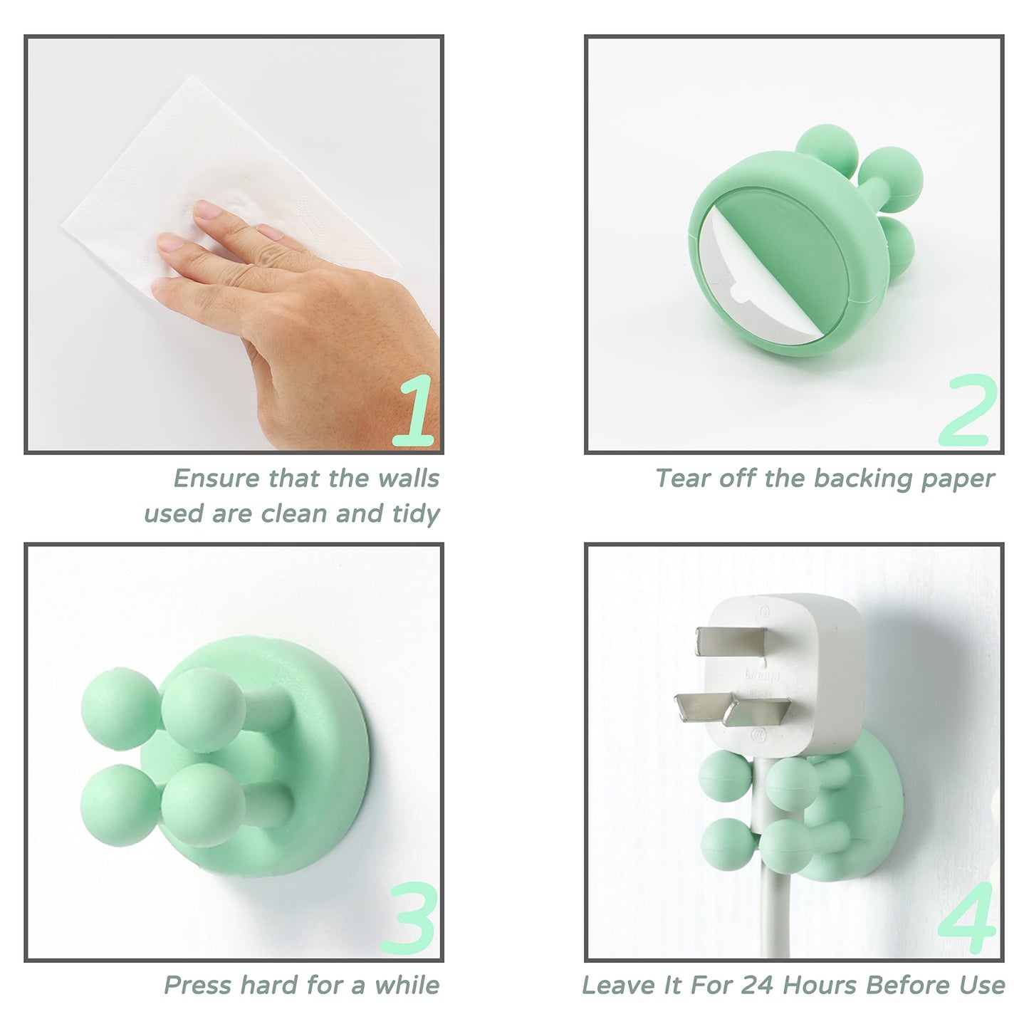 Silicone Toothbrush Holders Multi-Function Hook Razor holder Waterproof Self Adhesive Wall Mounted Single Hook for Wall or Glass for Hanging Bathroom