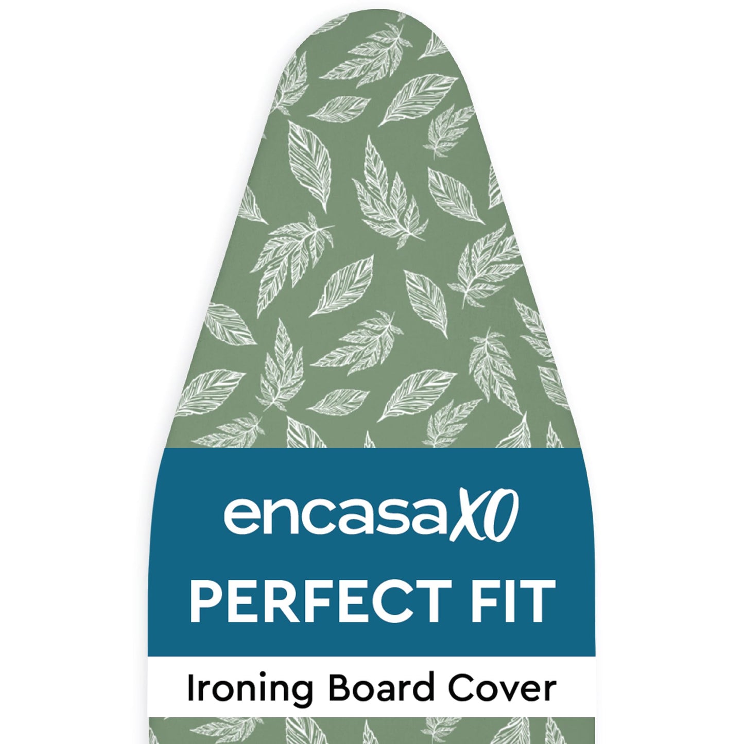 Encasa XO Ironing Board Covers and pad 125x39 cm- Thick 3mm Felt Padding, Drawstring Tightening & Lock, Heat Reflective, Scorch & Stain Resistant, for