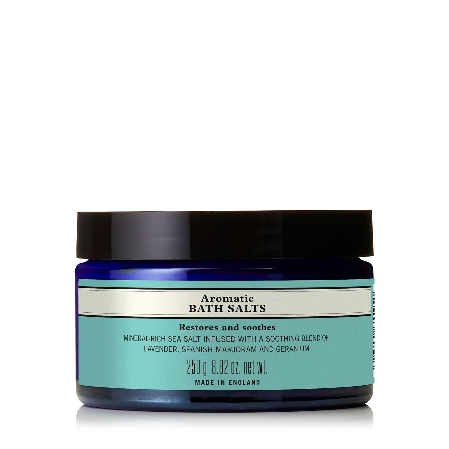 Neal's Yard Remedies Aromatic Bath Salts, Soothing & Fragrant Salt Crystals with Lavender & Geranium, Vegan & Cruelty-Free, 250g