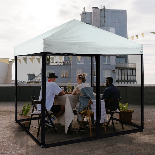 PCAFRS Mosquito Net with Zipper for Outdoor, Camping Mosquito Net, DIY Canopy Screen Wall, Outdoor Mosquito Net for 10x 10' Patio Gazebo and Tent