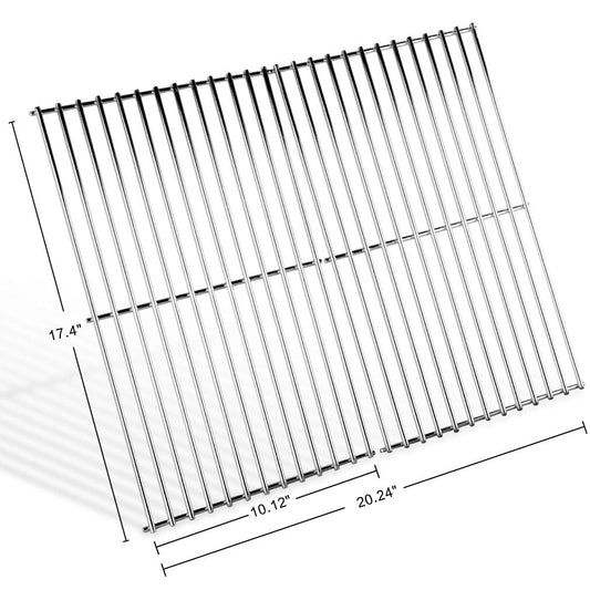 onlyfire GCG-8544 Stainless Steel Cladding Rod Grill Grates Fits for Weber 7637 Spirit II 200 and Spirit 200 Series Gas Grills,Set of 2
