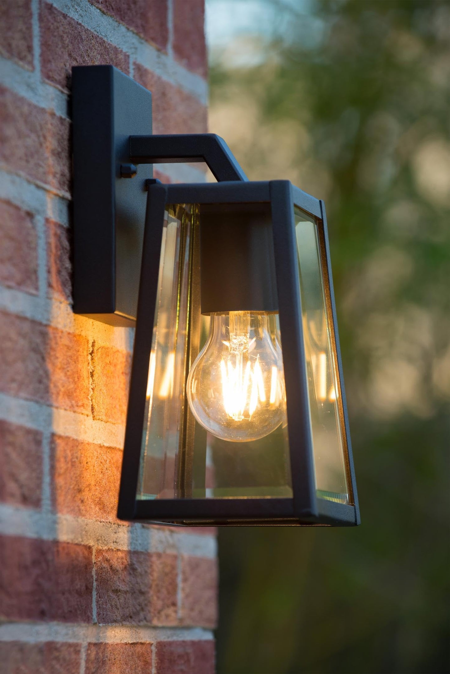 LUCIDE MATSLOT - Wall Light Indoor/Outdoor - 1xE27 - IP23 - Black