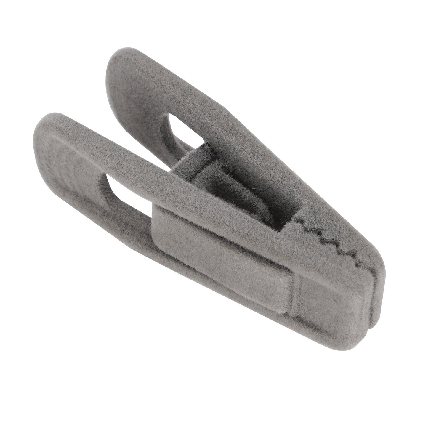 Corodo Non-Slip Velvet Hangers Clips, 20 Pack Strong Coat Hanger Clips Grey