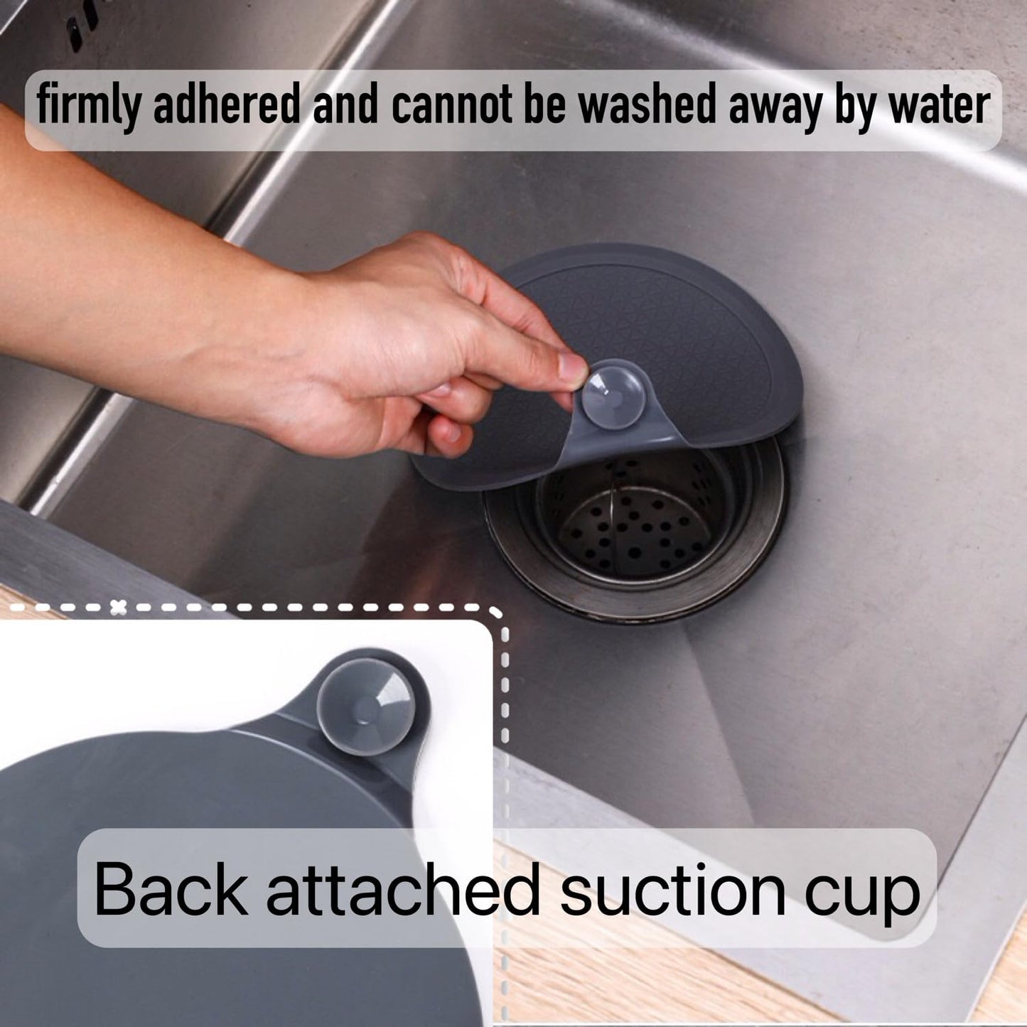 3 Pack Silicone Bathtub Stopper, 6" Diameter Universal sink plug, Kitchen sink drain plug, Washbasin Drain Stopper