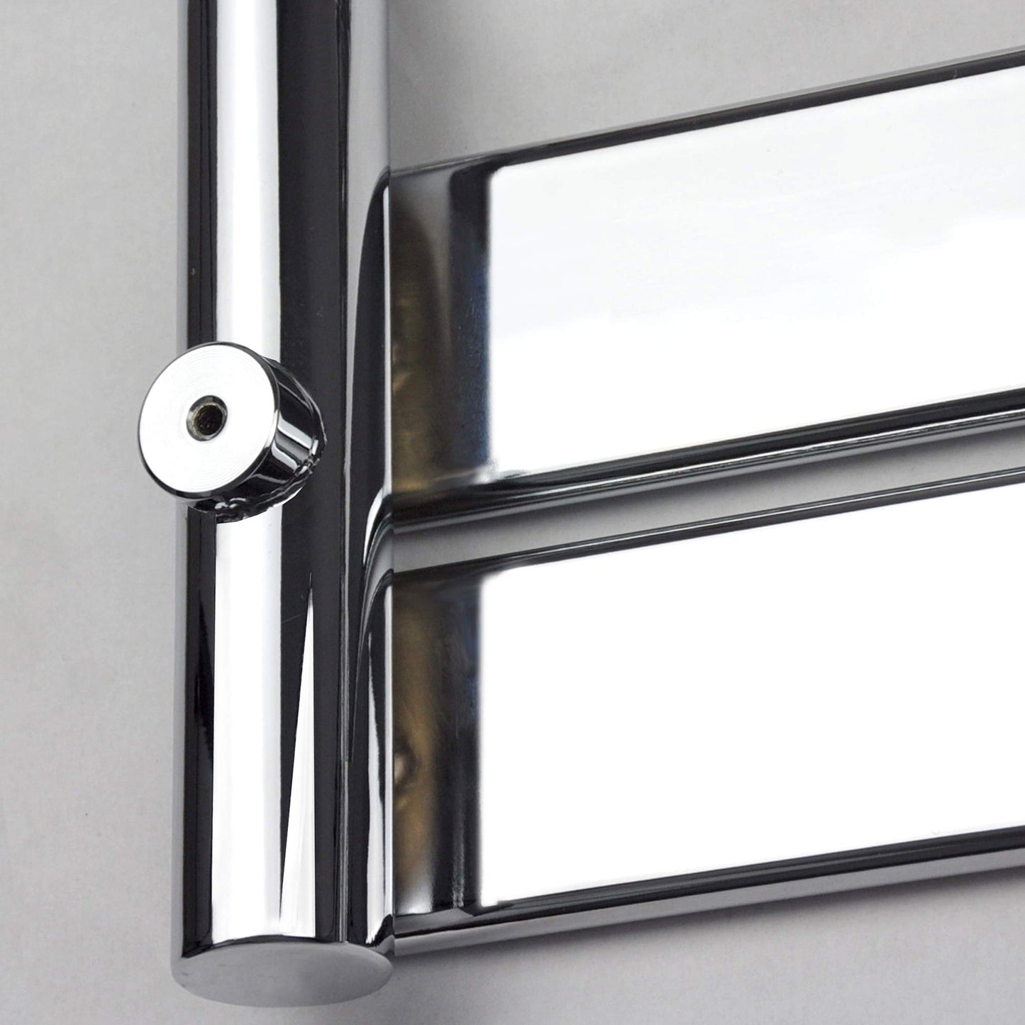 iBathUK Zerith Wall Mounted Flat Panel Heated Towel Rail, 12 Column Slim Flat Steel Hydronic Central Heating High Thermal Output Designer Bathroom