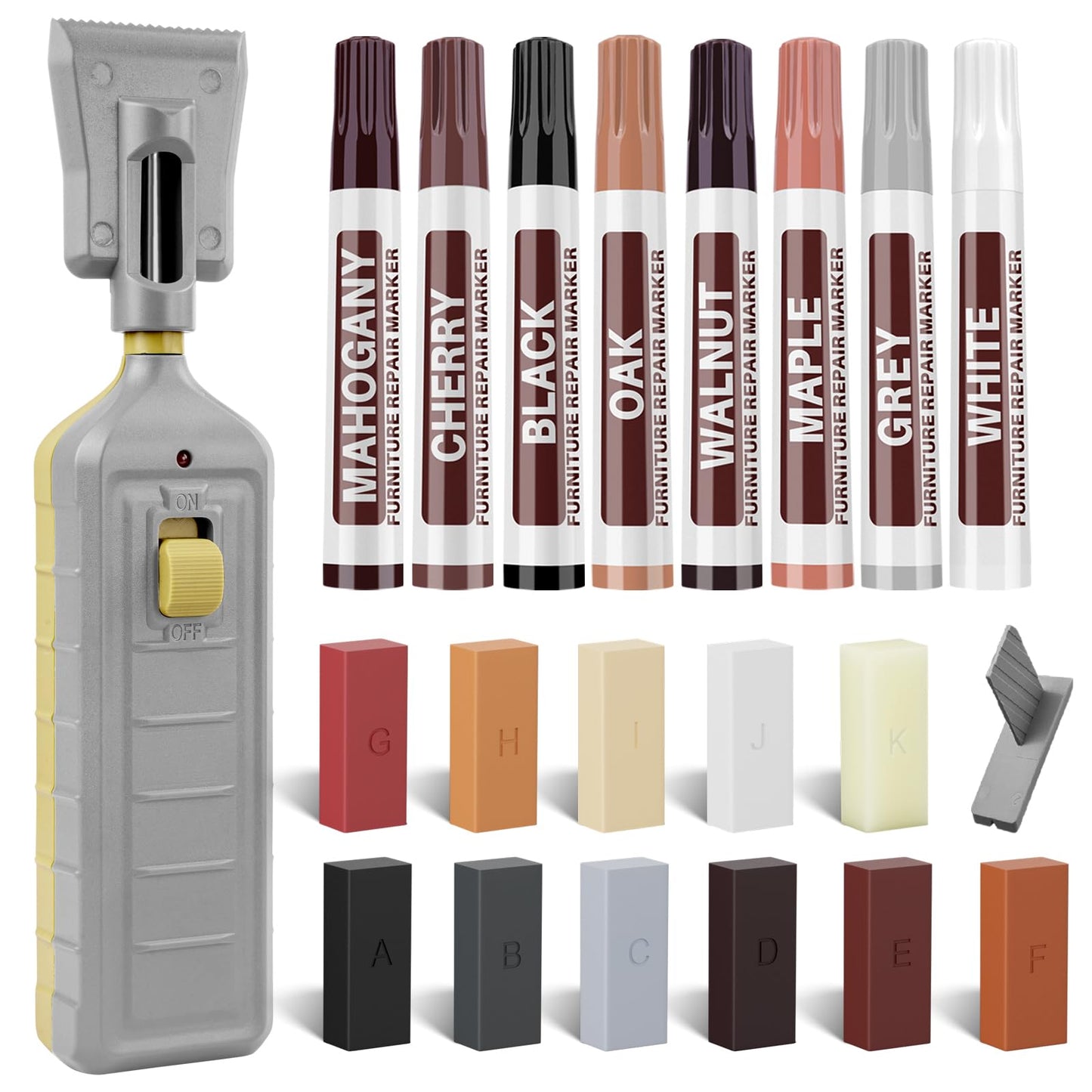Laminate Floor Repair Kit,Laminate Repair Kit Wood Furniture Repair Kit 11 Colours Hardwood Floor Wax Repair Kit Covers Vinyl Laminate Flooring
