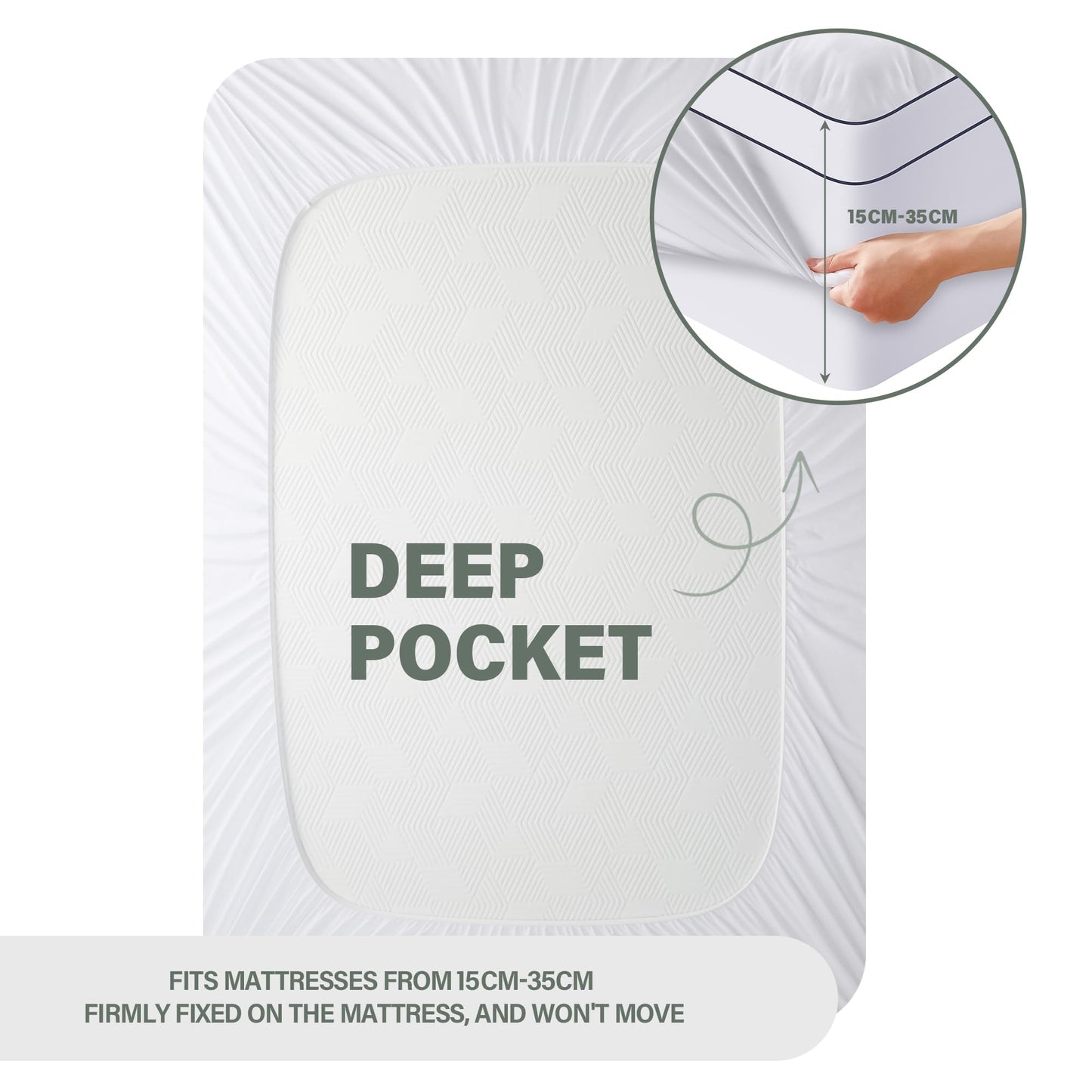Mattress Topper 140 x 200 cm, 1000 g/m² Ultra Soft Mattress Topper, Microfibre Mattress Protector, Medium Firm, Machine Washable
